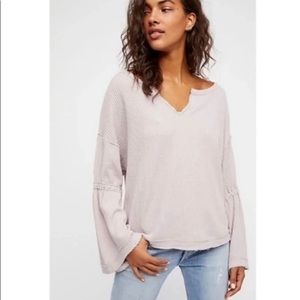 Free people dahlia bell sleeve top